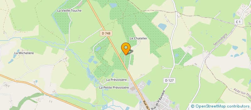 localisation de l'entreprise MONSIEUR CHRISTOPHE PROUTEAU  SECONDIGNY