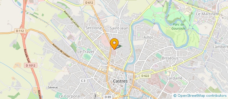 localisation de l'entreprise MONSIEUR CHRISTOPHE PUECH  CASTRES