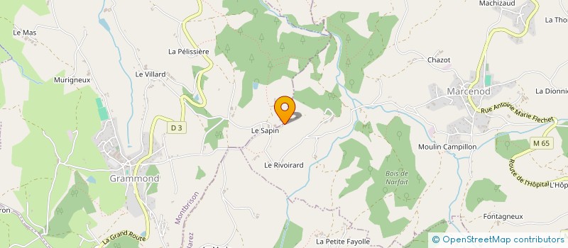 localisation de l'entreprise MONSIEUR CHRISTOPHE PUPIER  GRAMMOND