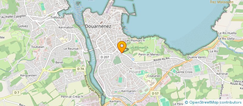 localisation de l'entreprise MONSIEUR CHRISTOPHE QUERE à DOUARNENEZ