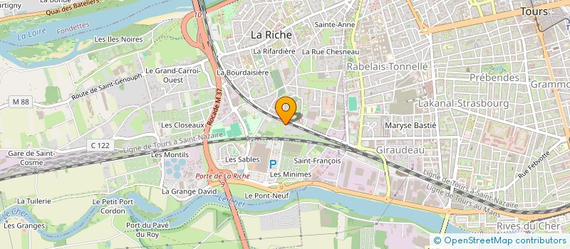 localisation de l'entreprise MONSIEUR CHRISTOPHE QUEYROIX  LA RICHE