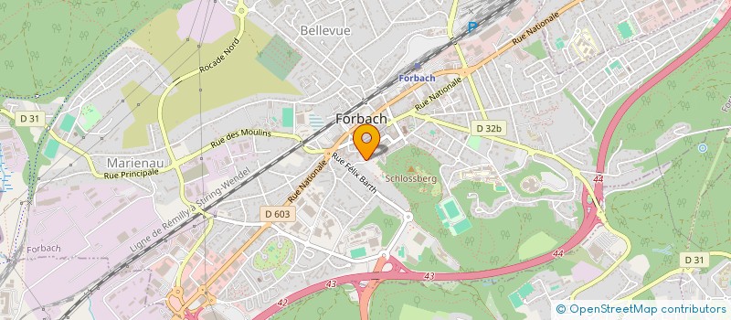 localisation de l'entreprise MONSIEUR CHRISTOPHE QUILLING  FORBACH