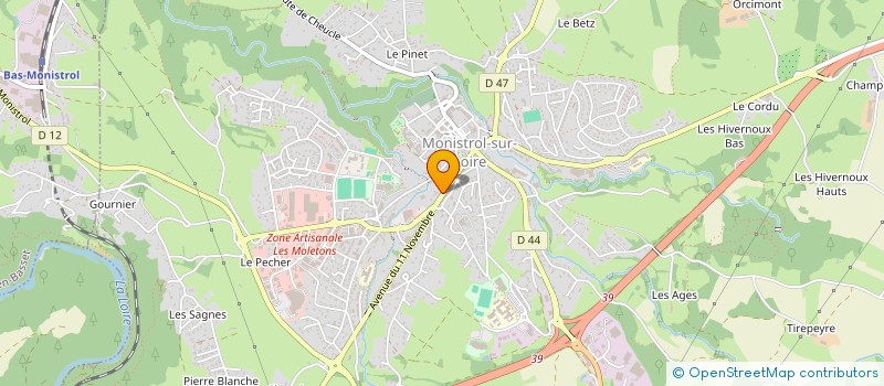 localisation de l'entreprise MONSIEUR CHRISTOPHE RABANY à MONISTROL-SUR-LOIRE