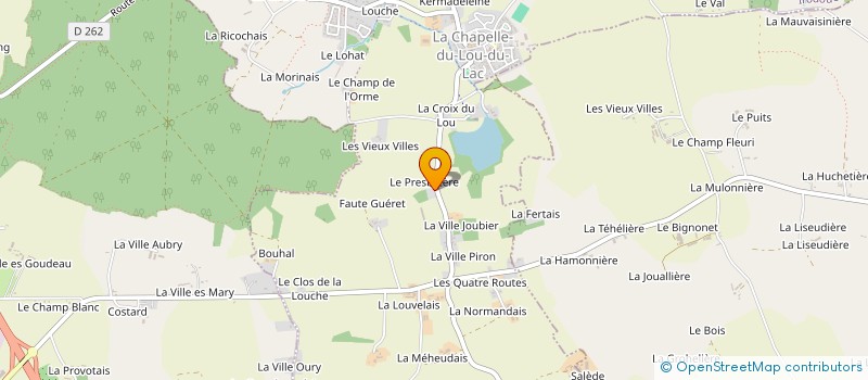 localisation de l'entreprise MONSIEUR CHRISTOPHE RABEAU  LA CHAPELLE DU LOU DU LAC