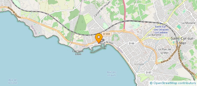 localisation de l'entreprise MONSIEUR CHRISTOPHE RAFFO à SAINT-CYR-SUR-MER