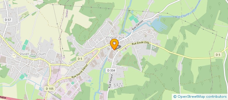 localisation de l'entreprise MONSIEUR CHRISTOPHE RAHIER  VRIGNE AUX BOIS