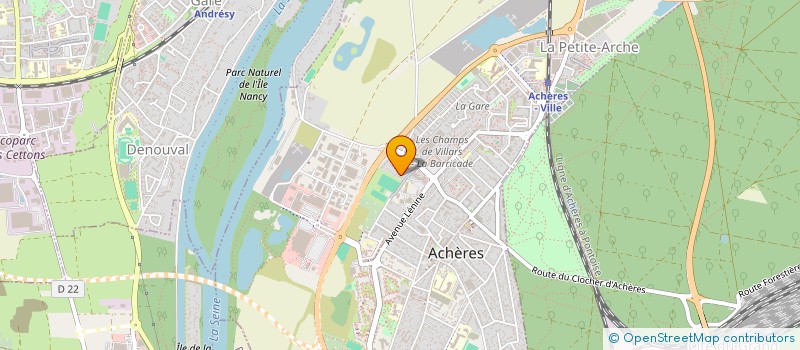 localisation de l'entreprise MONSIEUR CHRISTOPHE RAIMBAULT  ACHERES