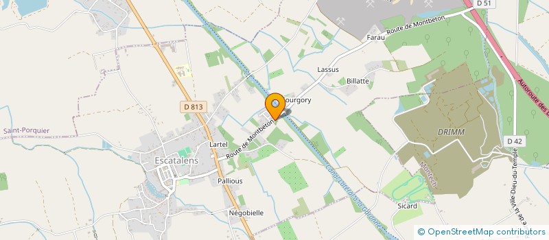 localisation de l'entreprise MONSIEUR CHRISTOPHE RAMOUSSIN  ESCATALENS