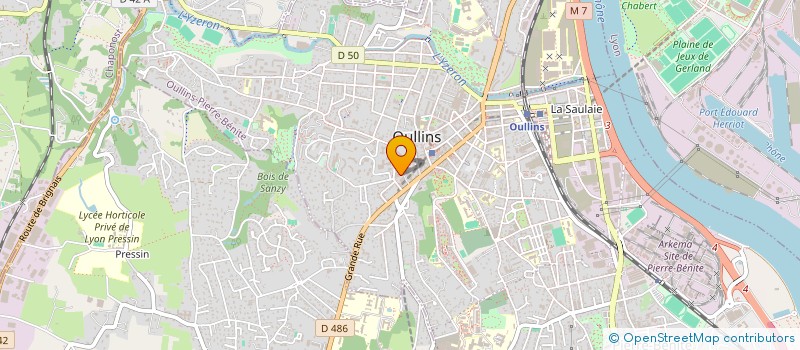 localisation de l'entreprise MONSIEUR CHRISTOPHE RASPAIL  OULLINS-PIERRE-BENITE
