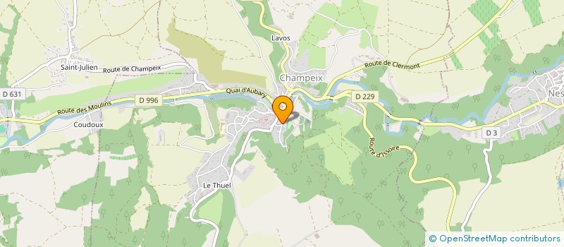 localisation de l'entreprise MONSIEUR CHRISTOPHE RASTEIRO  CHADELEUF