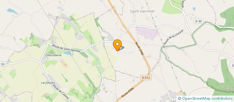 localisation de l'entreprise MONSIEUR CHRISTOPHE RASTOUL  SAINT-GERMIER