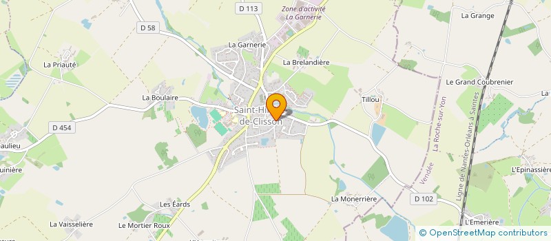 localisation de l'entreprise MONSIEUR CHRISTOPHE RAUX  SAINT-HILAIRE-DE-CLISSON