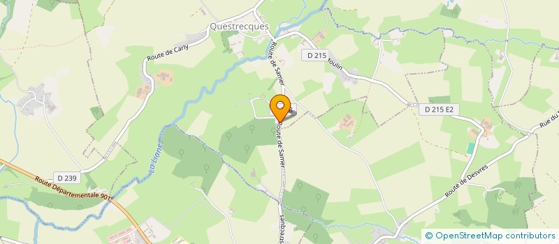 localisation de l'entreprise MONSIEUR CHRISTOPHE RAUX  QUESTRECQUES