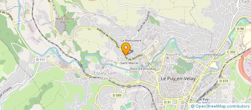 localisation de l'entreprise MONSIEUR CHRISTOPHE RAVOUX  ESPALY-SAINT-MARCEL