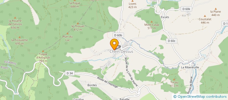 localisation de l'entreprise MONSIEUR CHRISTOPHE REDONNET  JUZET D'IZAUT