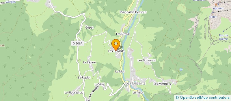 localisation de l'entreprise MONSIEUR CHRISTOPHE REGAIRAZ à LES DESERTS