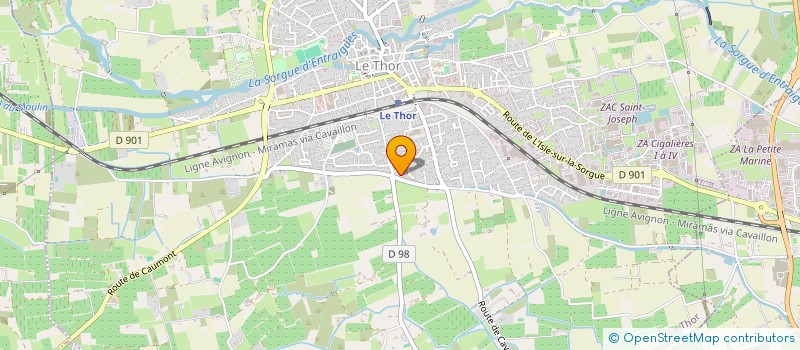 localisation de l'entreprise MONSIEUR CHRISTOPHE REGNIER  LE THOR