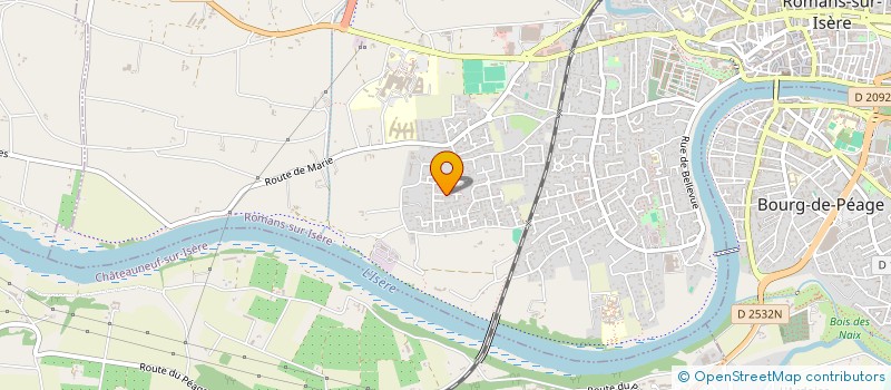 localisation de l'entreprise MONSIEUR CHRISTOPHE REGNIER  ROMANS-SUR-ISERE