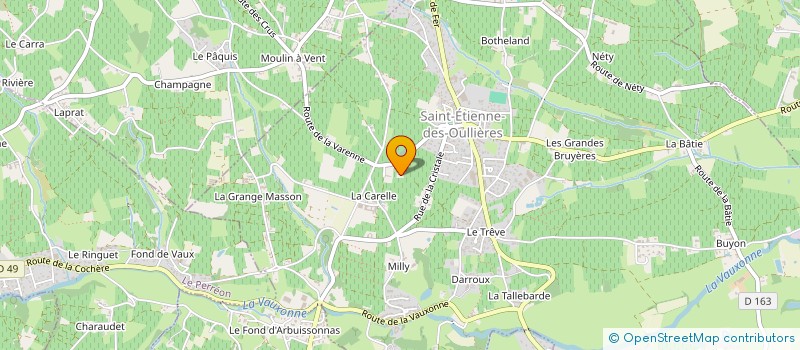 localisation de l'entreprise MONSIEUR CHRISTOPHE RENARD  SAINT-ETIENNE-DES-OULLIERES