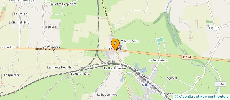 localisation de l'entreprise MONSIEUR CHRISTOPHE RENARD  SAINT-SAUVEUR-LA-POMMERAYE