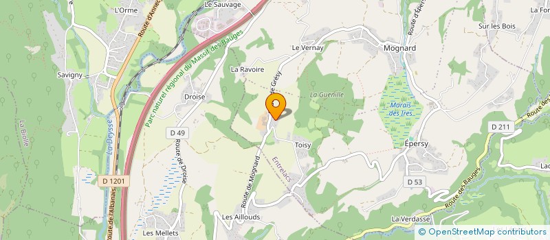 localisation de l'entreprise MONSIEUR CHRISTOPHE RENAUD  ENTRELACS