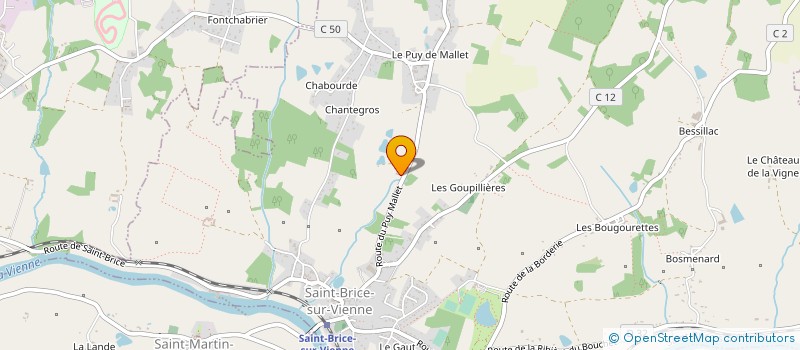 localisation de l'entreprise MONSIEUR CHRISTOPHE RENAUD  SAINT-BRICE-SUR-VIENNE