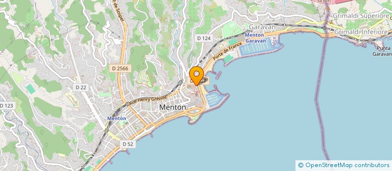 localisation de l'entreprise MONSIEUR CHRISTOPHE RENOUX à MENTON