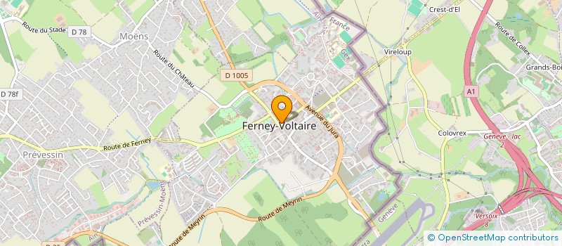localisation de l'entreprise MONSIEUR CHRISTOPHE REVOL à FERNEY-VOLTAIRE