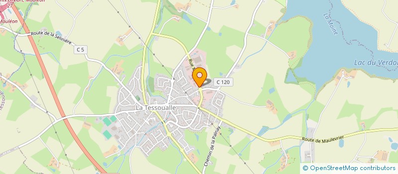 localisation de l'entreprise MONSIEUR CHRISTOPHE RIBIERE  LA TESSOUALLE