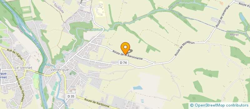 localisation de l'entreprise MONSIEUR CHRISTOPHE RICAUD à VENERQUE