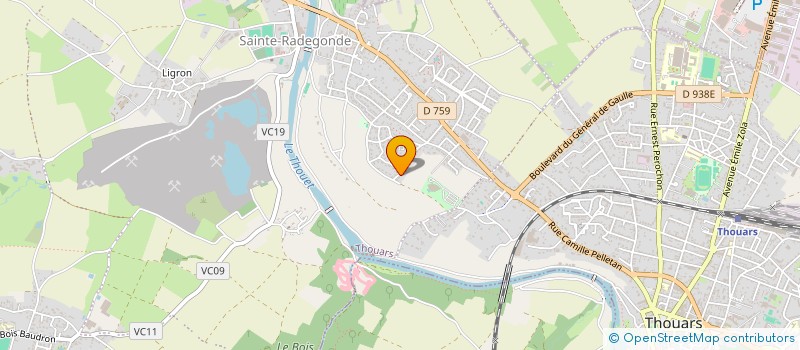 localisation de l'entreprise MONSIEUR CHRISTOPHE RICHARD  THOUARS