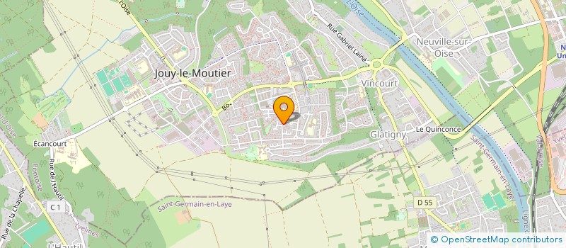 localisation de l'entreprise MONSIEUR CHRISTOPHE RICHAUD  JOUY-LE-MOUTIER