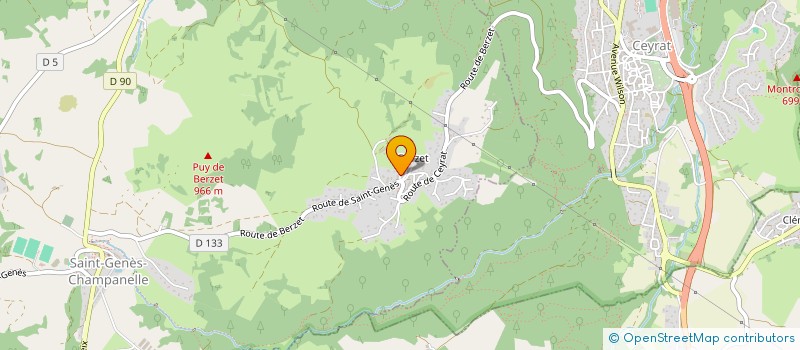 localisation de l'entreprise MONSIEUR CHRISTOPHE RICKELIN  SAINT-GENES-CHAMPANELLE