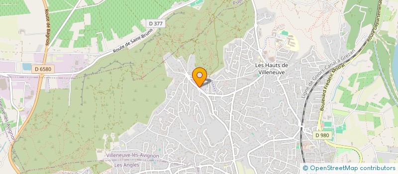 localisation de l'entreprise MONSIEUR CHRISTOPHE RICOEUR  VILLENEUVE-LES-AVIGNON