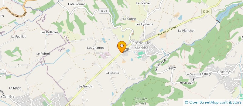 localisation de l'entreprise MONSIEUR CHRISTOPHE RIFFARD  GREZIEU-LE-MARCHE