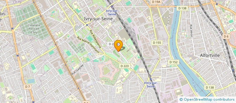 localisation de l'entreprise MONSIEUR CHRISTOPHE RIGNON-BRET  IVRY-SUR-SEINE