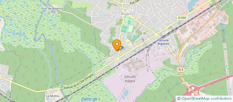 localisation de l'entreprise MONSIEUR CHRISTOPHE RIMASSON  BIGANOS