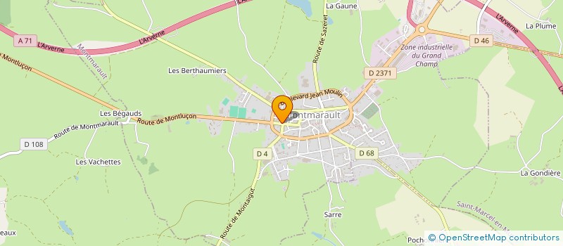 localisation de l'entreprise MONSIEUR CHRISTOPHE RIN à MONTMARAULT