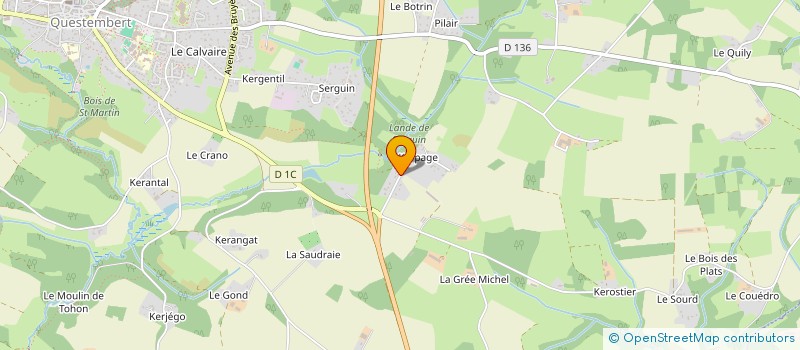 localisation de l'entreprise MONSIEUR CHRISTOPHE RIVARD  QUESTEMBERT