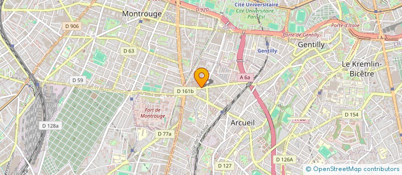 localisation de l'entreprise MONSIEUR CHRISTOPHE ROBEAU à ARCUEIL