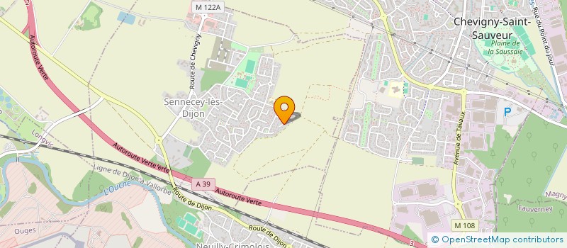 localisation de l'entreprise MONSIEUR CHRISTOPHE ROBERT  SENNECEY-LES-DIJON