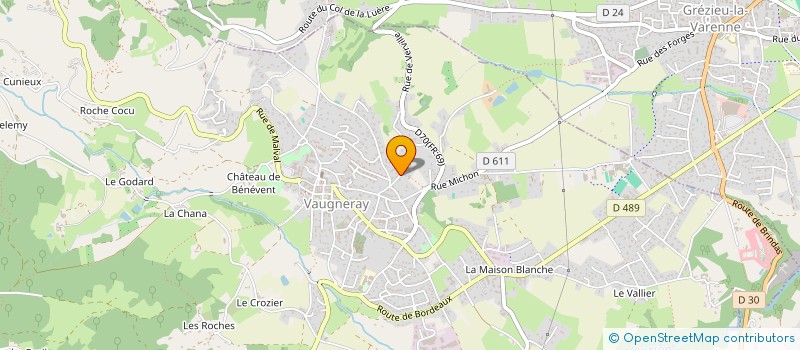 localisation de l'entreprise MONSIEUR CHRISTOPHE ROBERT DURAND GAILLARD  VAUGNERAY