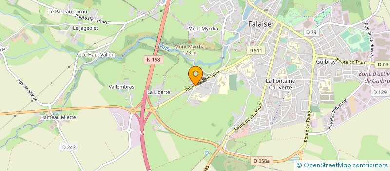 localisation de l'entreprise MONSIEUR CHRISTOPHE ROBIOLLE à FALAISE