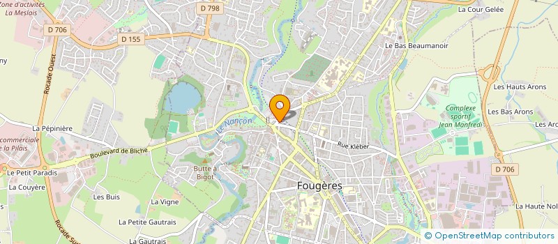 localisation de l'entreprise MONSIEUR CHRISTOPHE ROCHELLE  FOUGERES