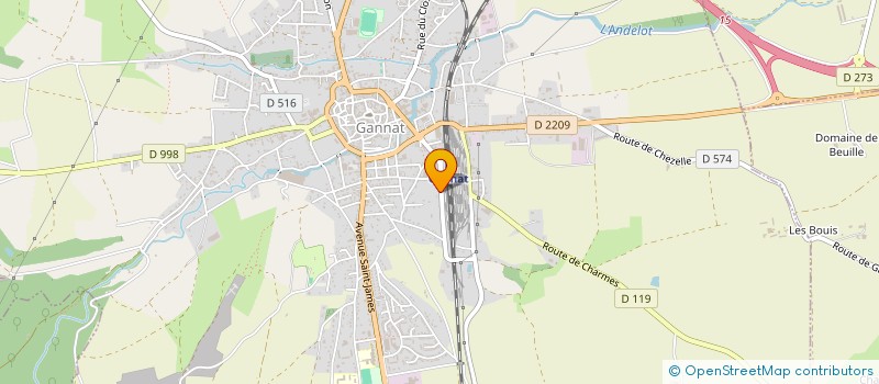 localisation de l'entreprise MONSIEUR CHRISTOPHE ROCHER  GANNAT