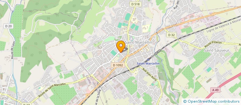 localisation de l'entreprise MONSIEUR CHRISTOPHE ROCHER  SAINT-MARCELLIN