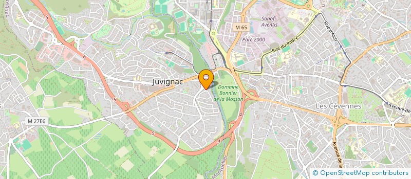 localisation de l'entreprise MONSIEUR CHRISTOPHE ROCHIGNEUX  JUVIGNAC