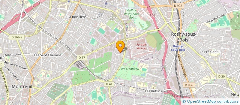 localisation de l'entreprise MONSIEUR CHRISTOPHE RODIN à MONTREUIL