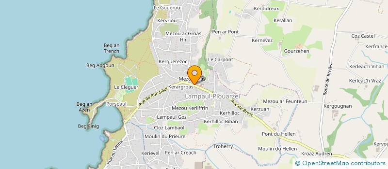 localisation de l'entreprise MONSIEUR CHRISTOPHE ROGER à LAMPAUL-PLOUARZEL