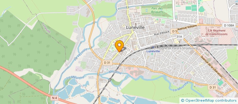 localisation de l'entreprise MONSIEUR CHRISTOPHE ROGET  LUNEVILLE